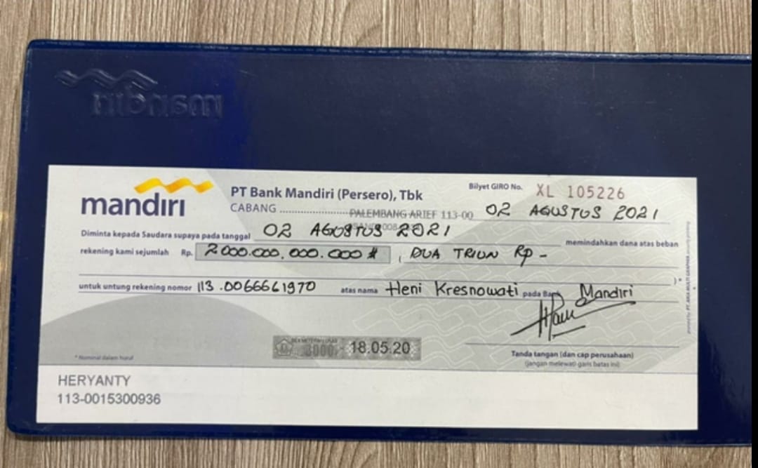 Saldo Tabungan Anak Akidi Tio tak Sampai Rp2 Triliun