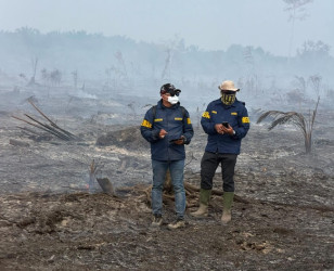 Polda Riau Tetapkan Dua Tersangka Karhutla 4 Hektare di Lahan HGU Bengkalis