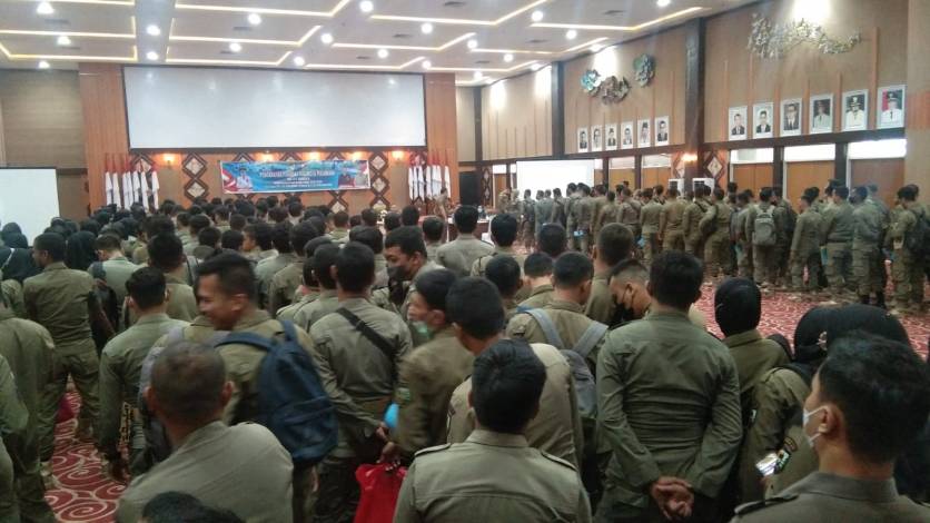 500 Tenaga Kerja Non ASN Satpol PP Pekanbaru Jalani Tes Urine