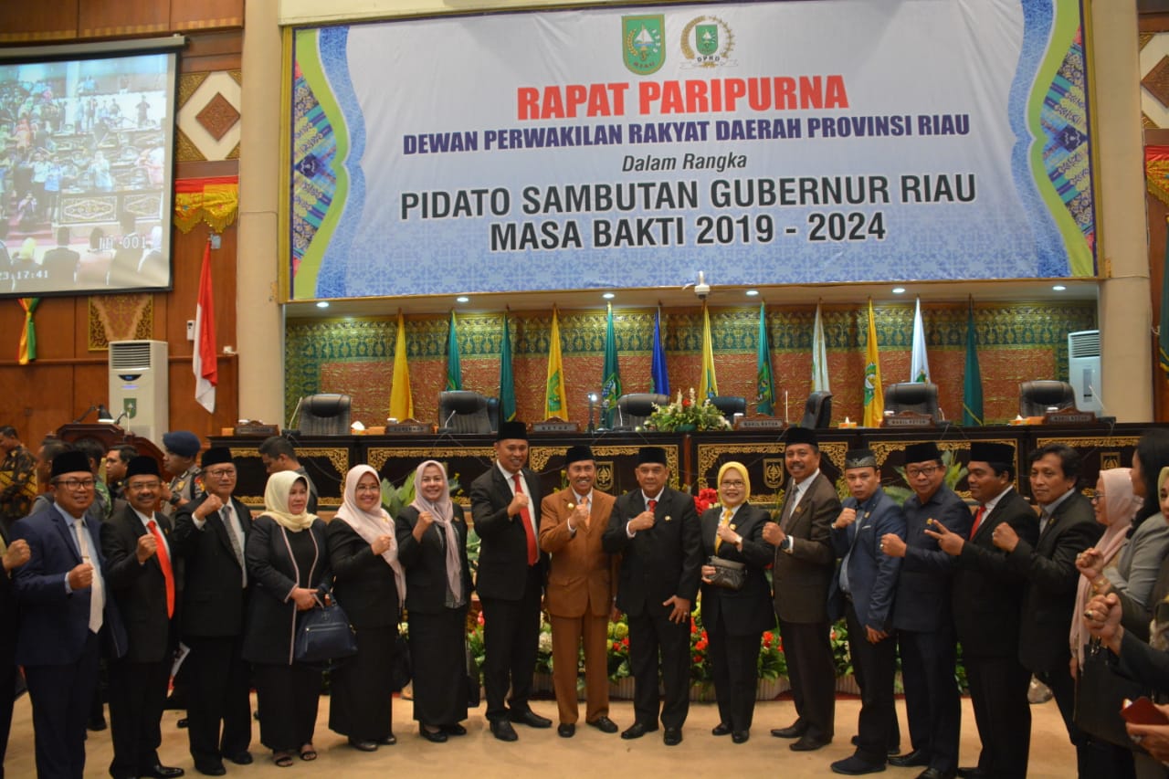 Gubri Sampaikan Pidato Perdananya di Gedung DPRD Riau, Ini Harapan Ketua DPRD Riau