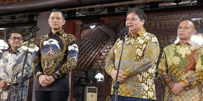 Pertemuan Airlangga, SBY dan AHY di Cikeas Lahirkan Kesepakatan, Ini Hasilnya