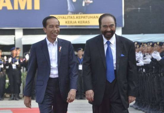 Jokowi Kepo Tanya Siapa Cawapres Anies, Surya Paloh Jawab Begini