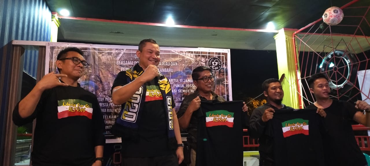 Anniversary ke 8, Curva Nord 1955 Bersinergi Dengan Polri dan Dispora Riau