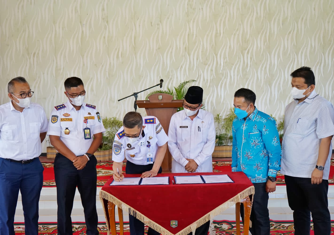 Penandatanganan Perjanjian KSOP kelas II Tanjung Buton.