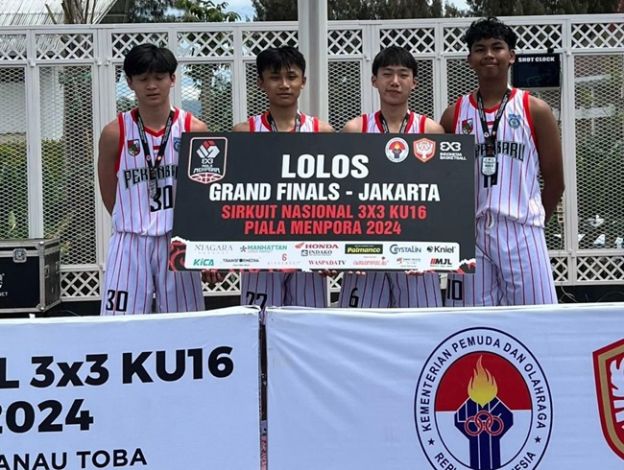 Dulukala BC Pekanbaru Lolos Grand Final Sirkuit Nasional 3x3 KU 16 Piala Menpora 2024