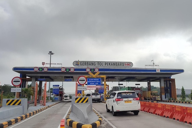 Libur Nataru, Tarif Jalan Tol di Riau Diskon 20 Persen