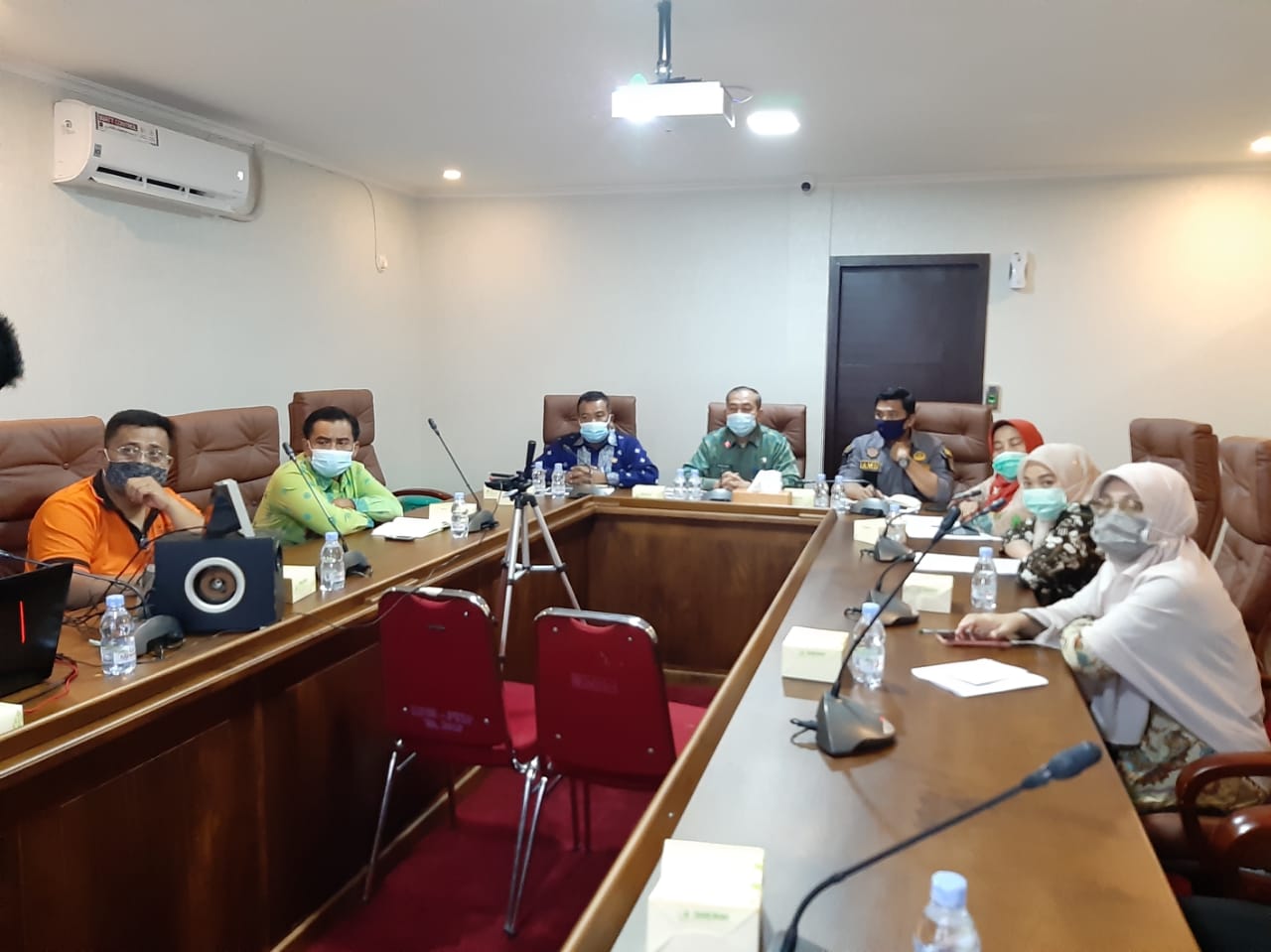 Pemko Laporkan Pertanggungjawaban Pelaksanaan APBD 2019 ke Pemprov Riau Melalui Vidcon