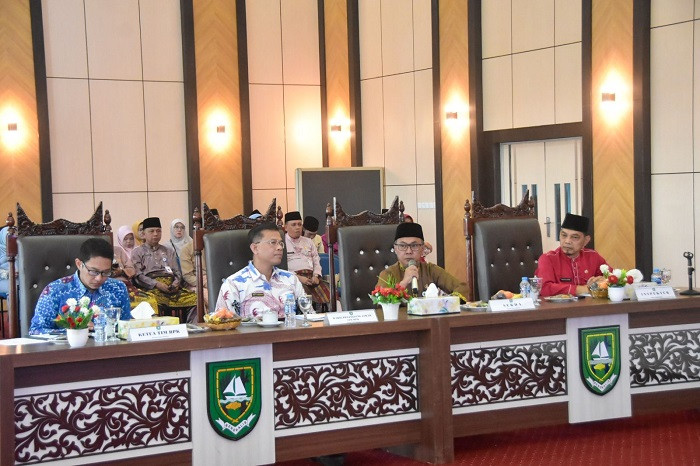 Bupati Bengkalis Sambut Tim BPK Perwakilan Riau