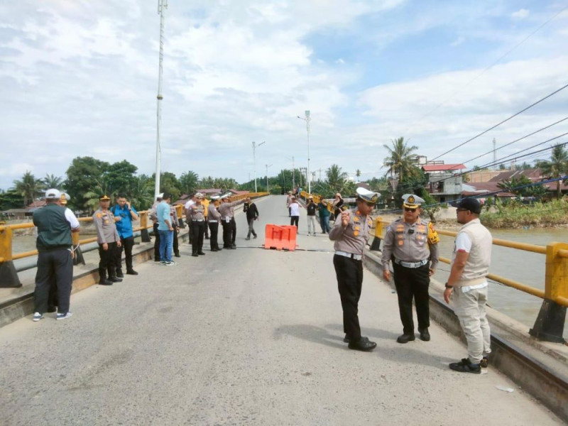 Dinas PUPR-PKPP Tinjau Jembatan Sungai Rokan