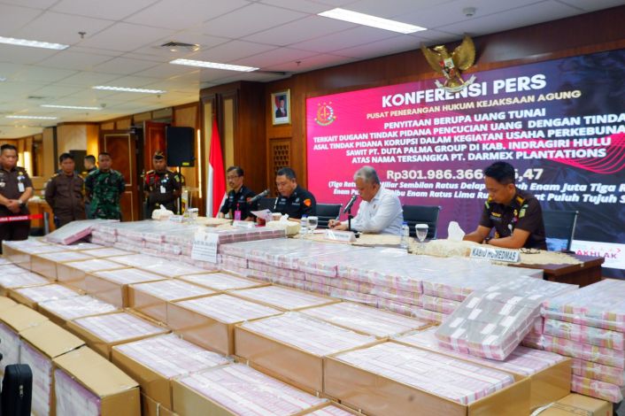 Lagi, Kejagung Sita Uang Rp301 Miliar di Kasus  PT Duta Palma Group
