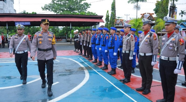 114 Personel Polres Inhil Dikerahkan dalam Operasi Ketupat Lancang Kuning 2025