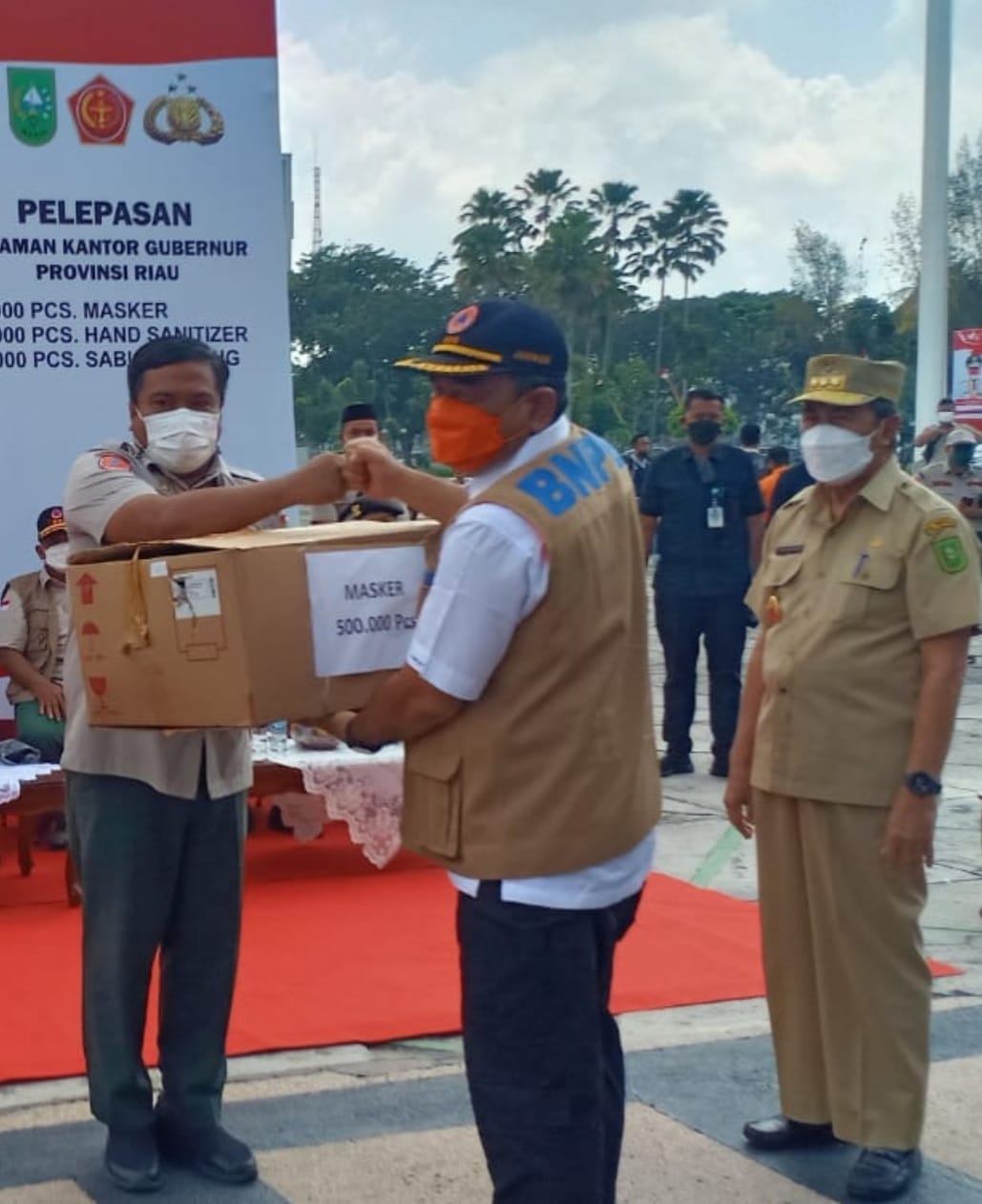 Gubri Berterimakasih Bantuan  Pencegahan Covid dari BNPB
