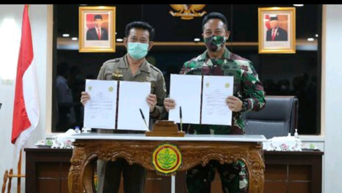 Kementan-TNI AD Perkokoh Persiapan Ketahanan Pangan