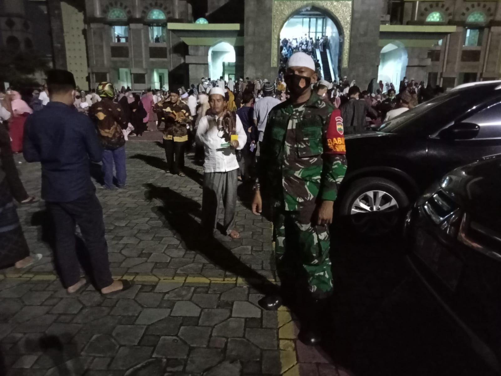 Babinsa Hadiri Maulid Nabi di Masjid Raya  Annur 