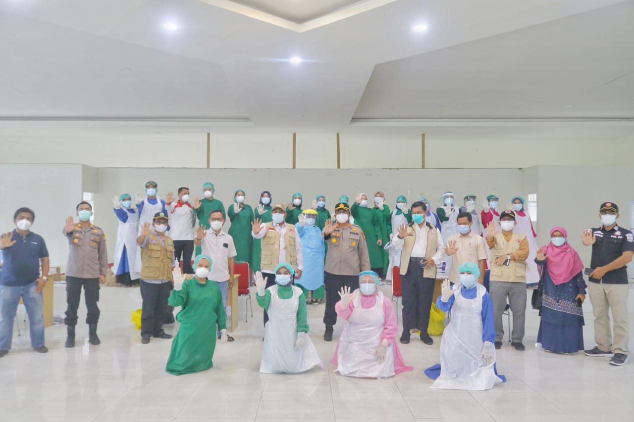 Bupati Siak-Kapolres Siak Tinjau Pelaksanaan Rapid Antigen di IKPP Perawang