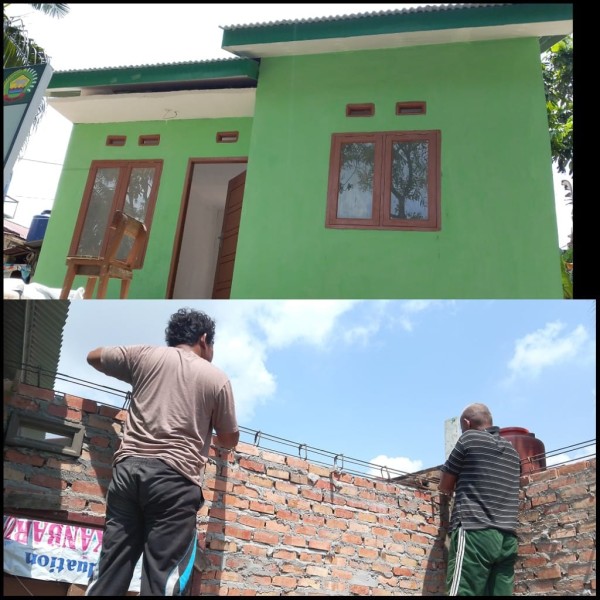 Tahap Akhir Pembangunan RTLH, Satgas TMMD Pasang Slop Balik Kamar Tambahan