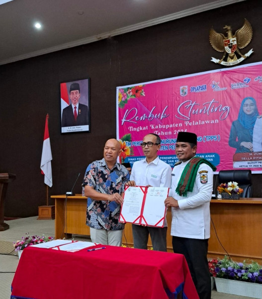 Buka Rembuk Stunting Kabupaten Pelalawan Tahun 2024, Bupati Zukri :  Fokus Kita Mengintervensi Anak-anak Suspek Stunting