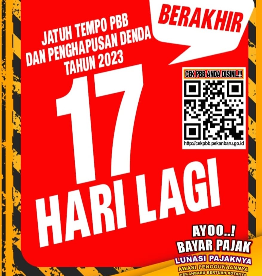 Penghapusan Denda akan Berakhir, Bapenda Imbau WP Bayar Pajak