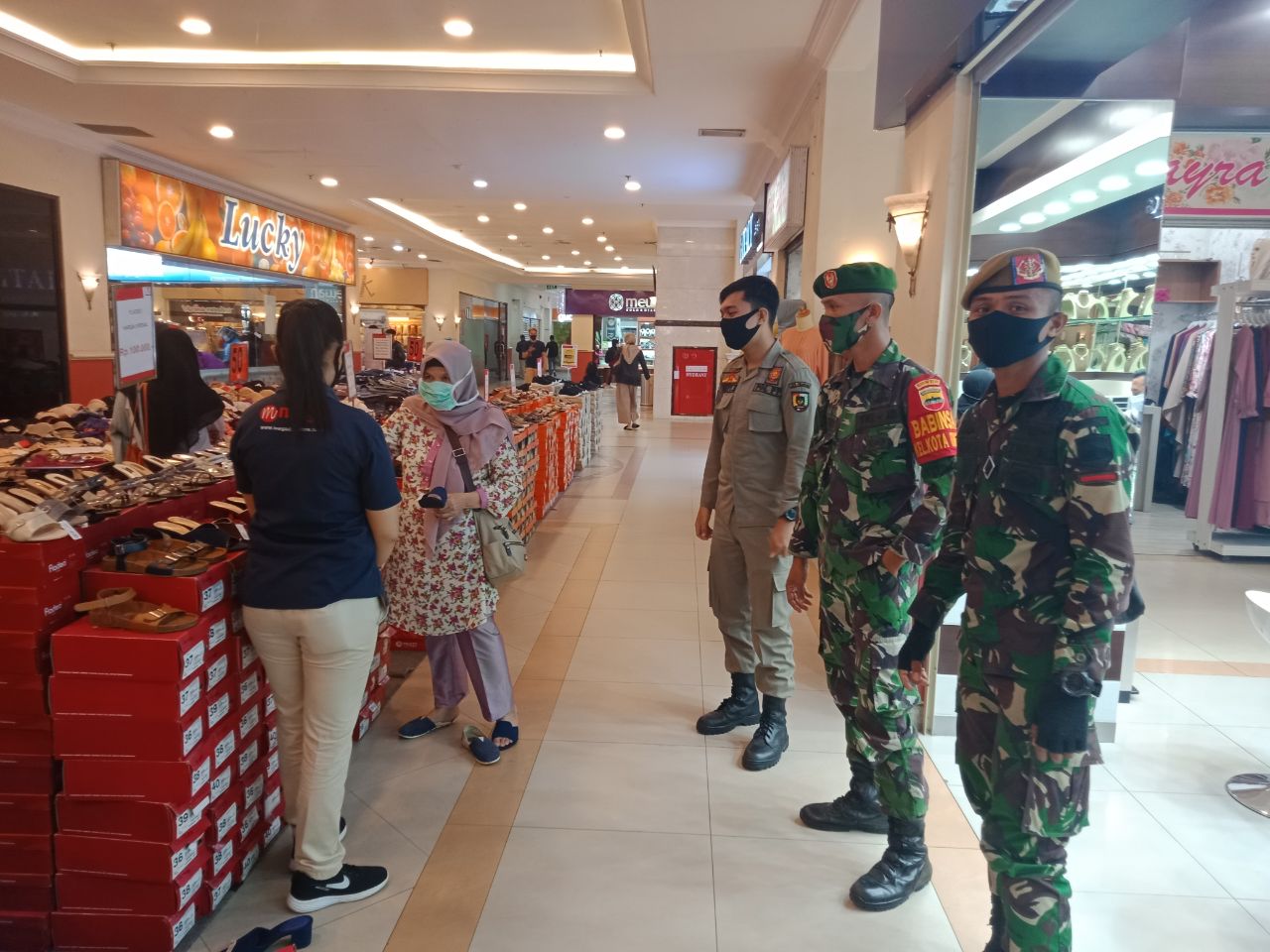 Penegakan Disiplin Prokes di MP, Ini Pesan Babinsa 