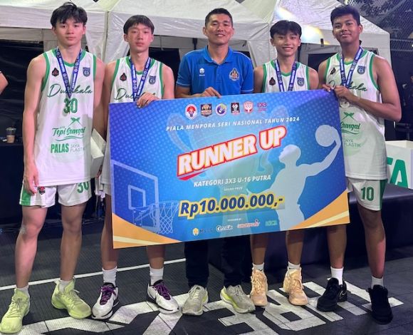 Klub Dulukala Pekanbaru jadi Runner Up di Ajang Sirkuit Nasional 3x3 KU 16 Piala Menpora