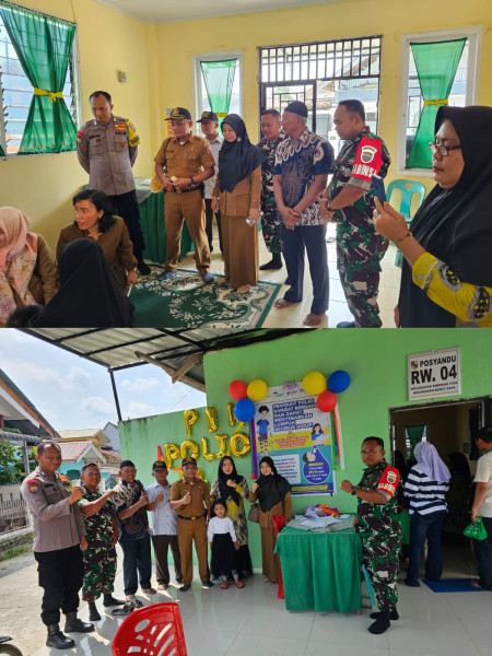 Bersama Empat Pilar Kelurahan, Lurah Simpang Tiga Door-to-Door Pastikan Semua Anak Mendapat Imunisasi Polio