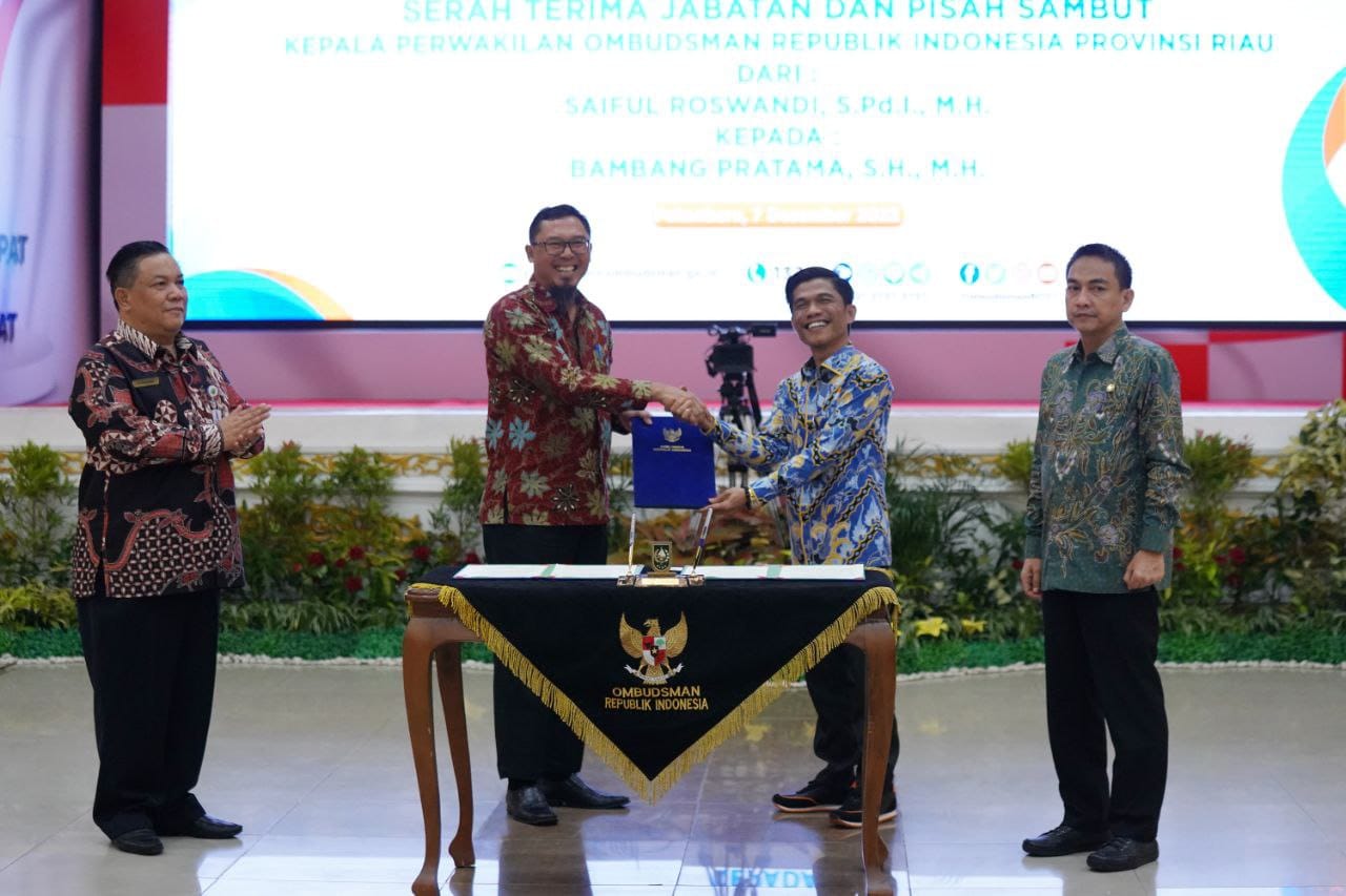 Sah, Bambang Pratama SH MH Jabat Kepala Perwakilan Ombudsman RI Provinsi Riau