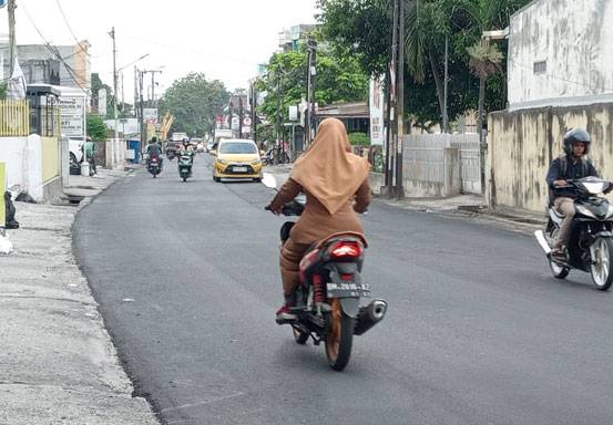 Jalan Dahlia Sukajadi Selesai Dioverlay Dinas PUPR Pekanbaru