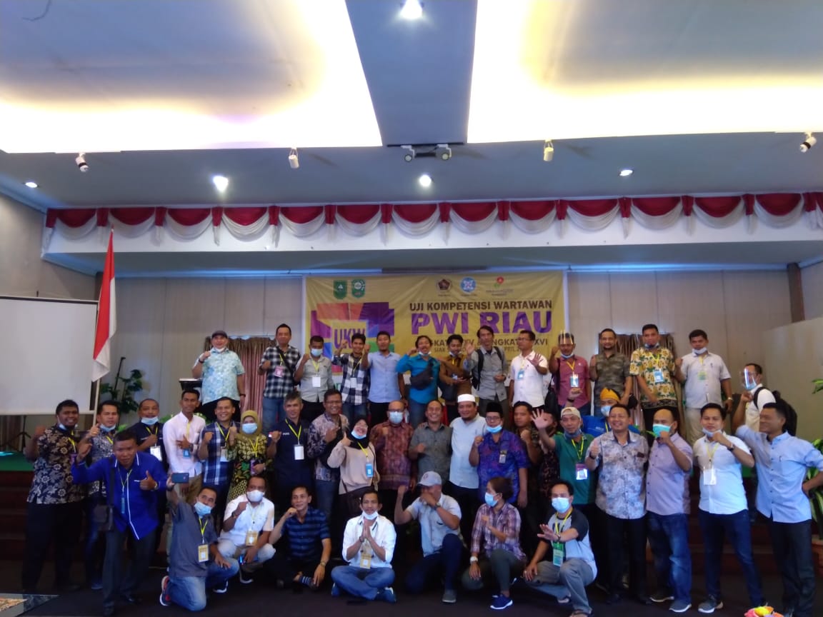 36 Peserta UKW Angkatan XV PWI Riau Dinyatakan Berkompeten, 5 Diantaranya Belum