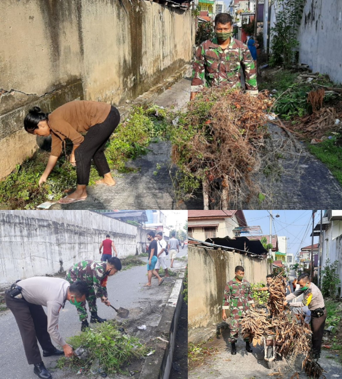 Jelang Idul Adha 1441 H, Babinsa Goro Bersama Warga RW 05 Kelurahan Sumahilang 